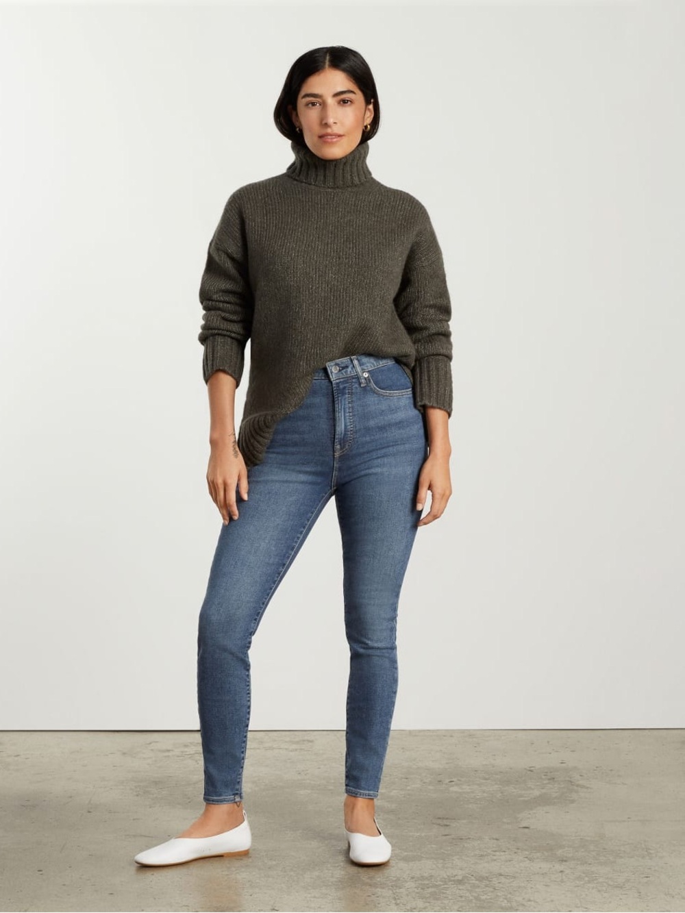 ⁠Everlane Way High Skinny Jean Authentic Blue Size 26 28.75 Inseam⁠